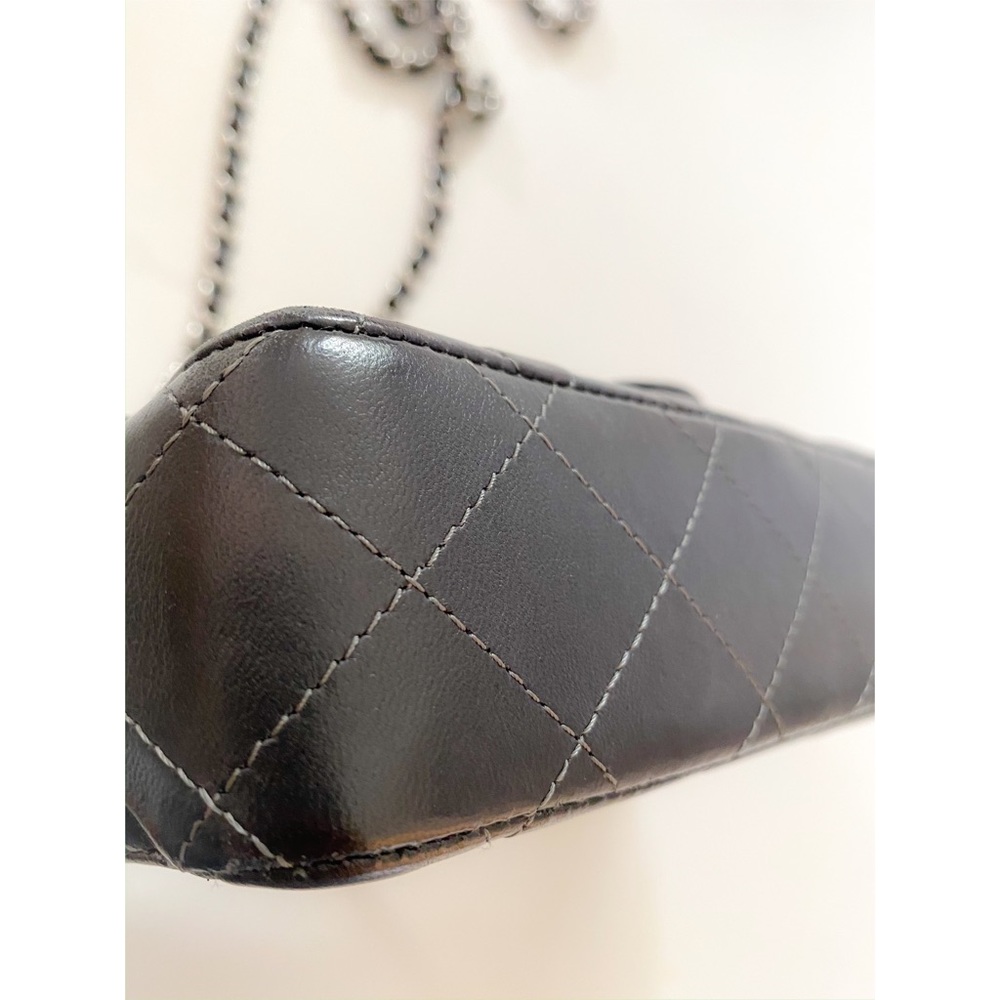 ▫️Chanel▫️ Quilted Mini Flap Charcoal Crossbody - Picture 6 of 13